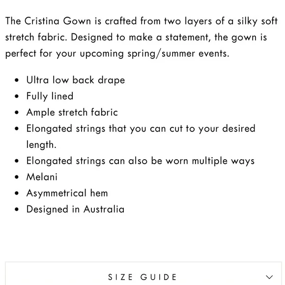 Melani Long Laces Draped Cowl Backless Maxi Dress 🕊️ - Picture 14 of 14